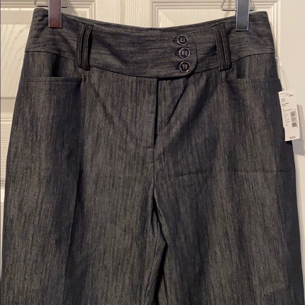 NWT - Misses Grey/Blue Dress Pant - Size: 14